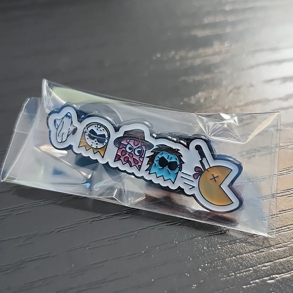 Horror x Pac-Man Inspired Enamel Pin - Picture 3 of 3